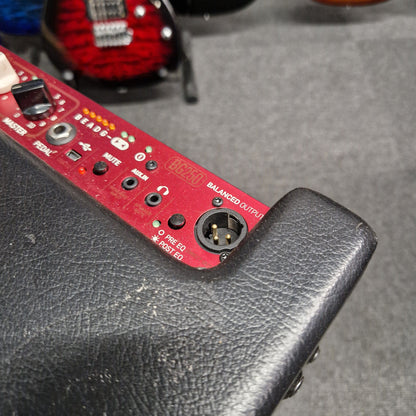 Pre-Owned TC Electronic BG250-112 Red electronic device with connectors on a gray background