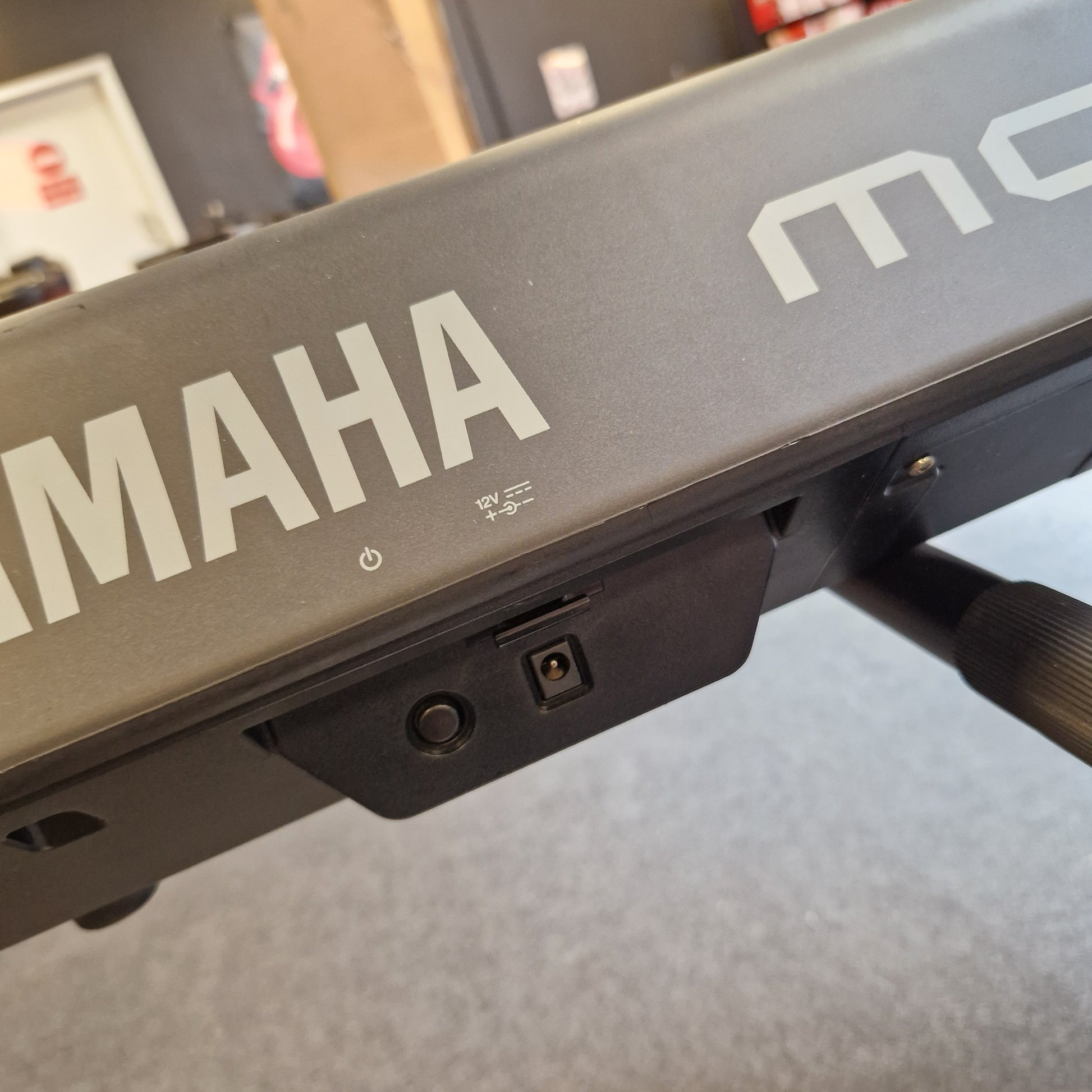 Pre-Owned Yamaha MOXF8 Yamaha product with branding on a gray background
