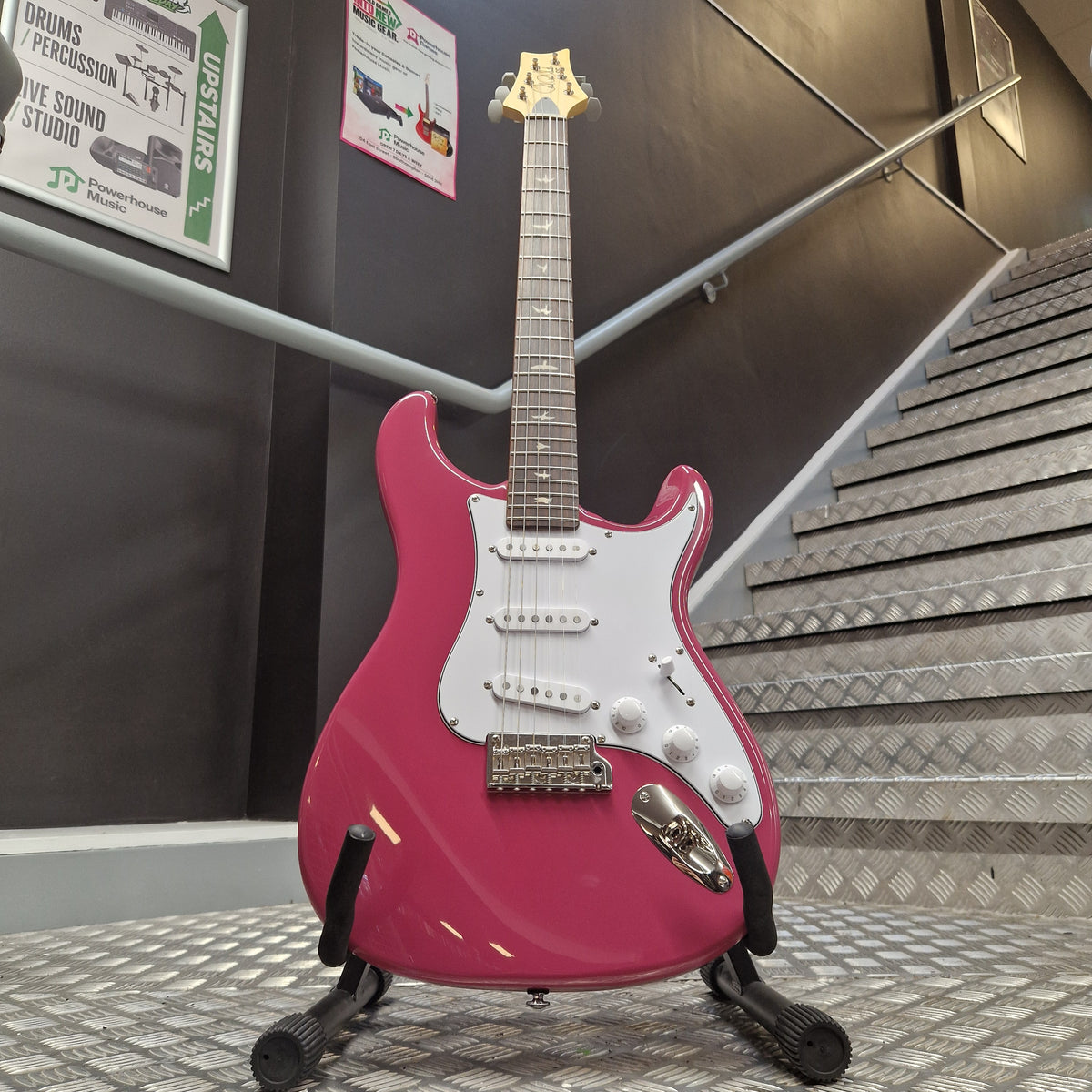 Pre-Owned PRS SE Silver Sky John Mayer Signature Electric - Dragonfruit w/ Gig Bag