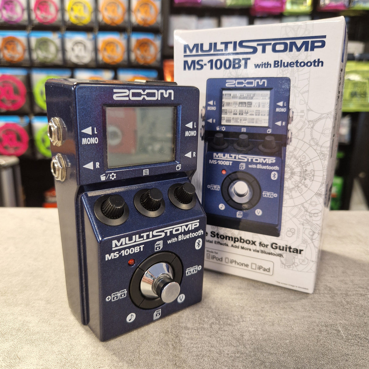 Pre-Owned Zoom MS-100BT MultiStomp Guitar Pedal with Bluetooth