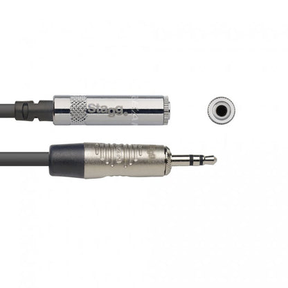 Stagg NAC3PSJSR 3m / 10ft Stereo Jack Male to Stereo Jack Female Cable