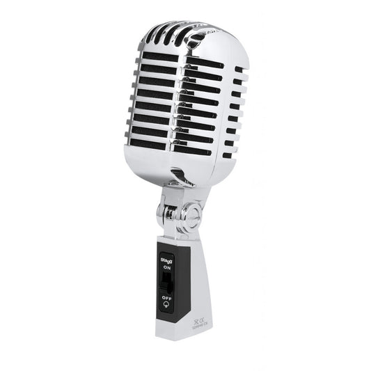 Stagg SDMP40 CR Vintage Dynamic Microphone - Plastic Body