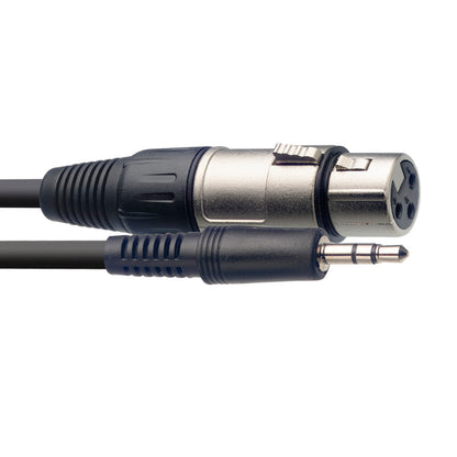 Stagg SAC3MPSBXF 3m / 10ft Audio Cable - XLR / Mini Jack