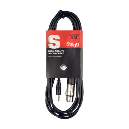 Stagg SAC3MPSBXF 3m / 10ft Audio Cable - XLR / Mini Jack