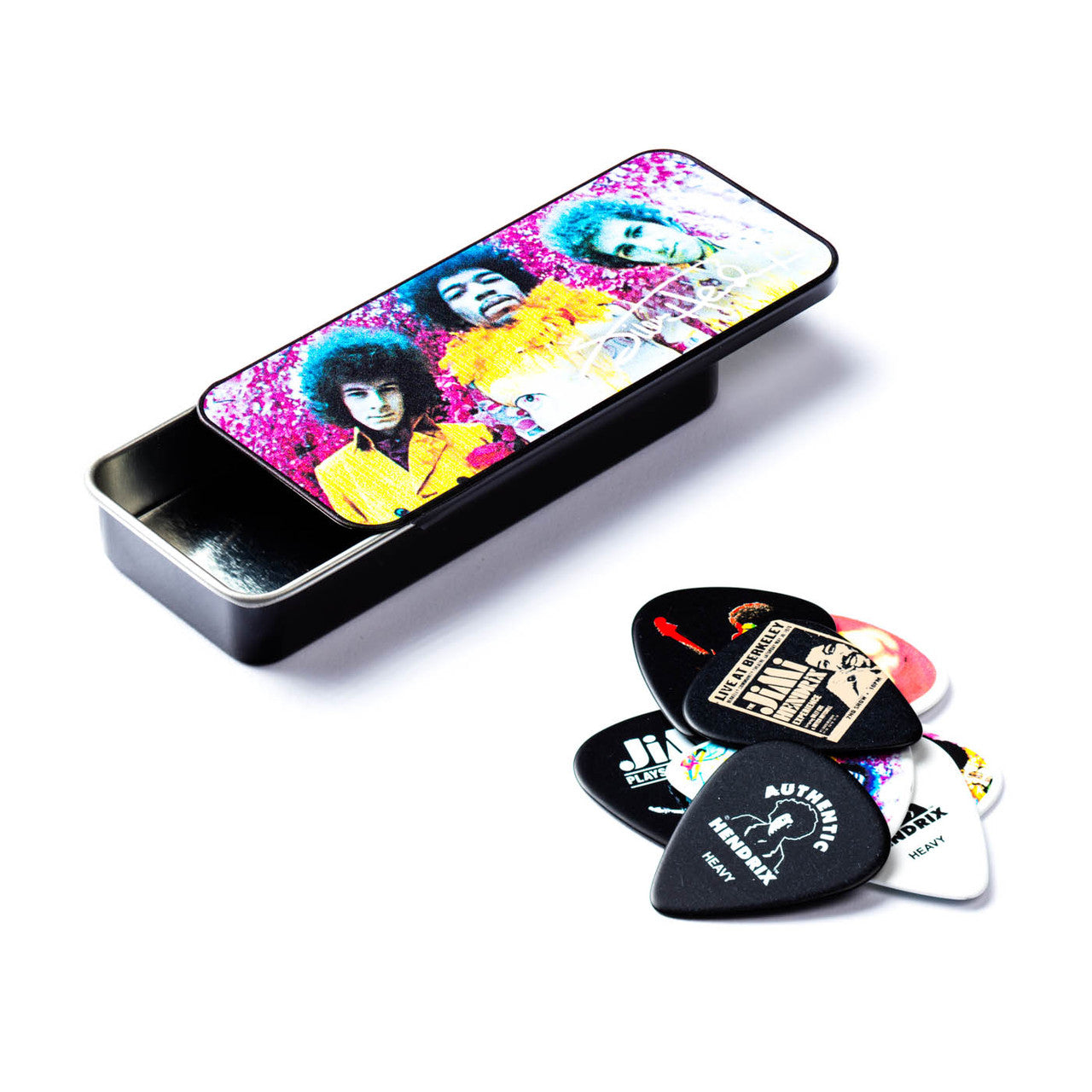 Dunlop Picks - Jimi Hendrix Experienced Medium - Pick Tin 12