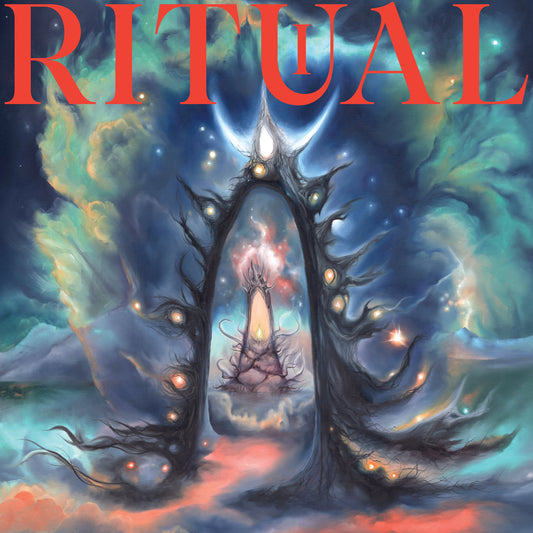 Crown Lands - Ritual I Artistic depiction of a tree with a glowing orb in a mystical setting, titled 'Ritual'.