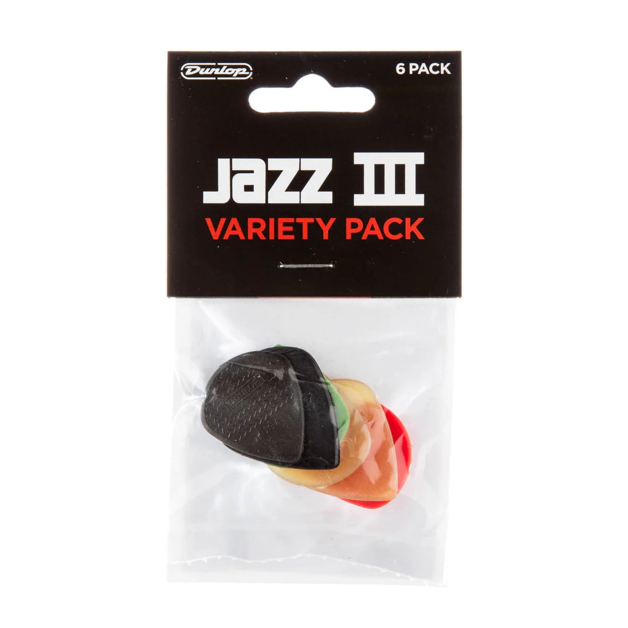 Dunlop Jazz III Variety Player Pack - 6 Picks