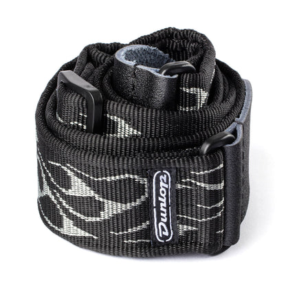 Dunlop Strap - D38-11GY Flambe Grey Rolled Up