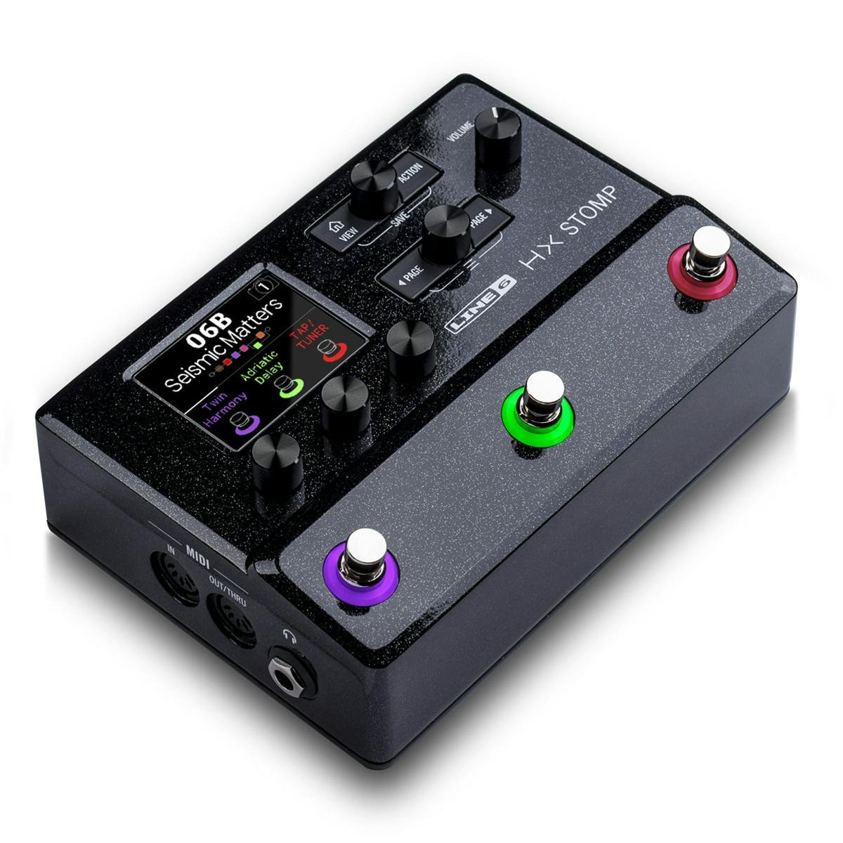 Line 6 HX Stomp Multi Effects Processor & Amp Modeller Angled 