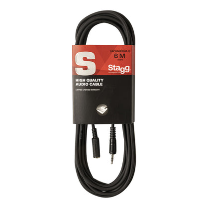 Stagg SAC6MPSBMJS 6m / 20ft Mini Jack Male to Female Cable