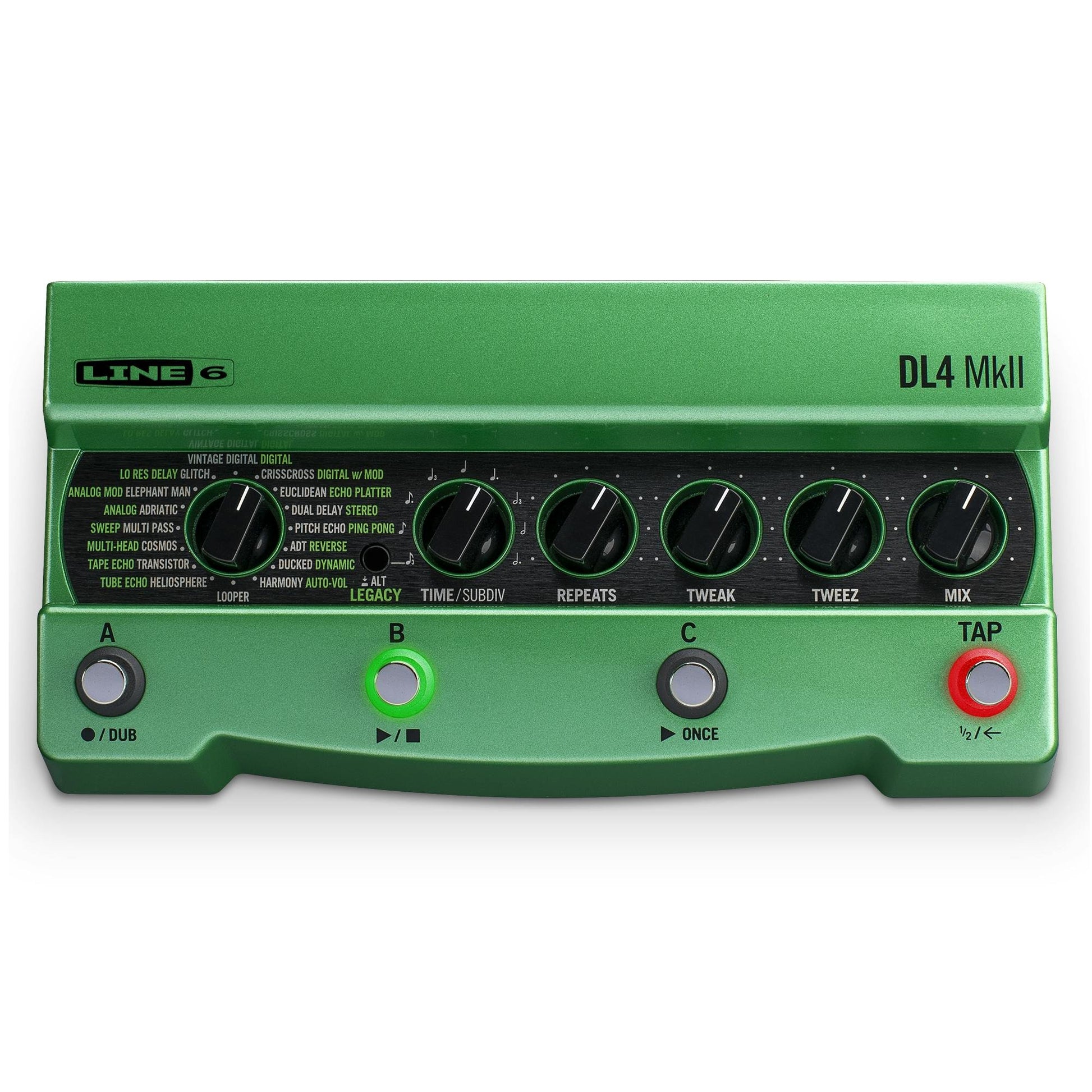 Line 6 DL4 MkII Little Green Time Machine Delay pedal