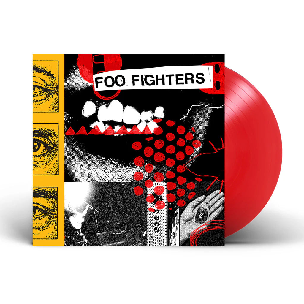 Foo Fighters - Your Favorite Toy (Opaque Furnace Red) Vinyl Red vinyl record with Foo Fighters album cover featuring abstract designs and text.