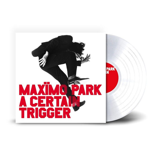 Maximo Park - A Certain Trigger Vinyl record with 'Maximo Park A Certain Trigger' cover featuring a black and white silhouette.