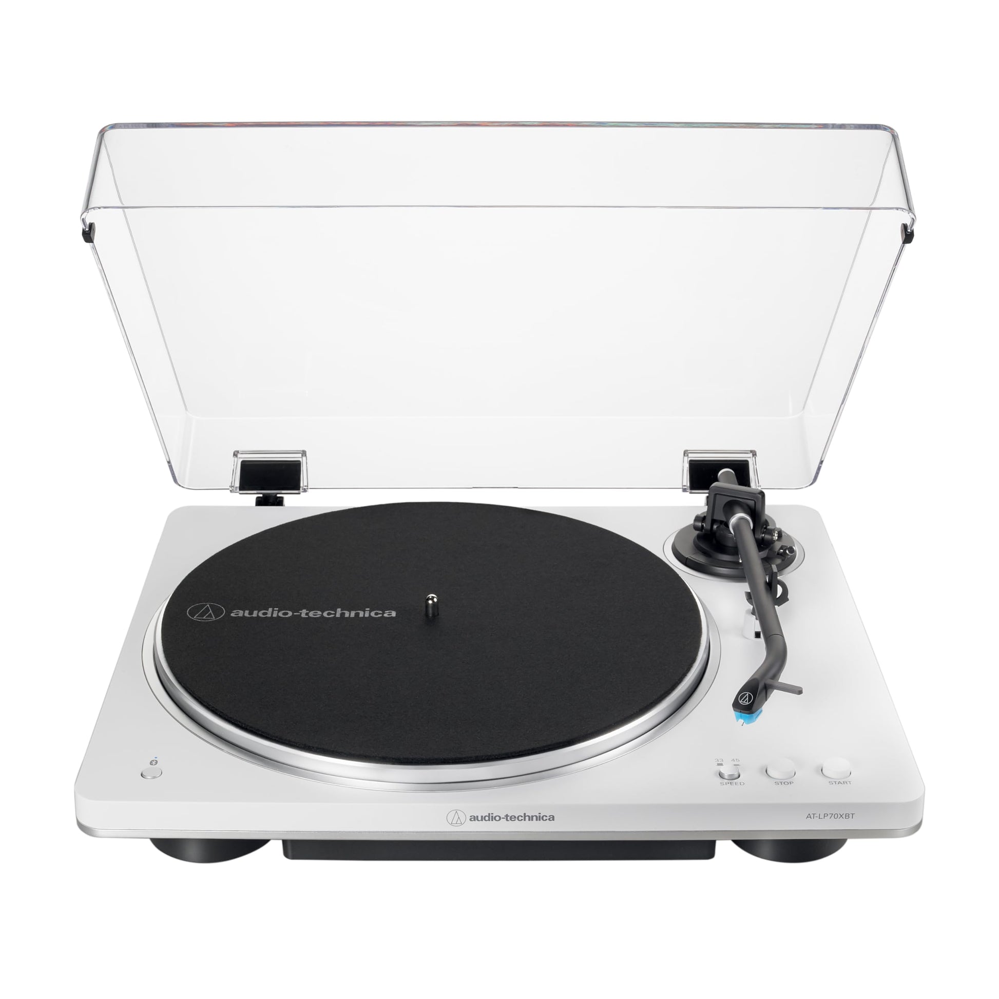 Audio-Technica AT-LP70XBT Automatic Wireless Belt-Drive Turntable - White/Silver