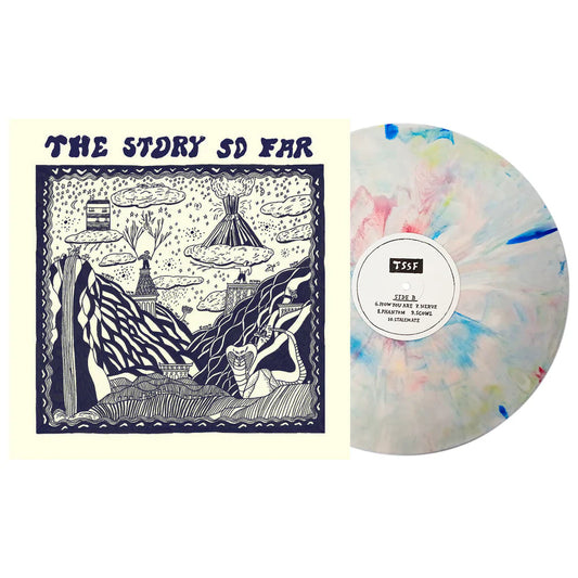 The Story So Far - The Story So Far Vinyl record with colourful marbled design and matching cover featuring illustrations.