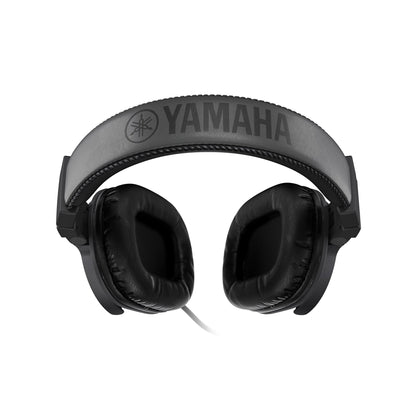 Yamaha HPH-MT5 Black Yamaha headphones on a white background