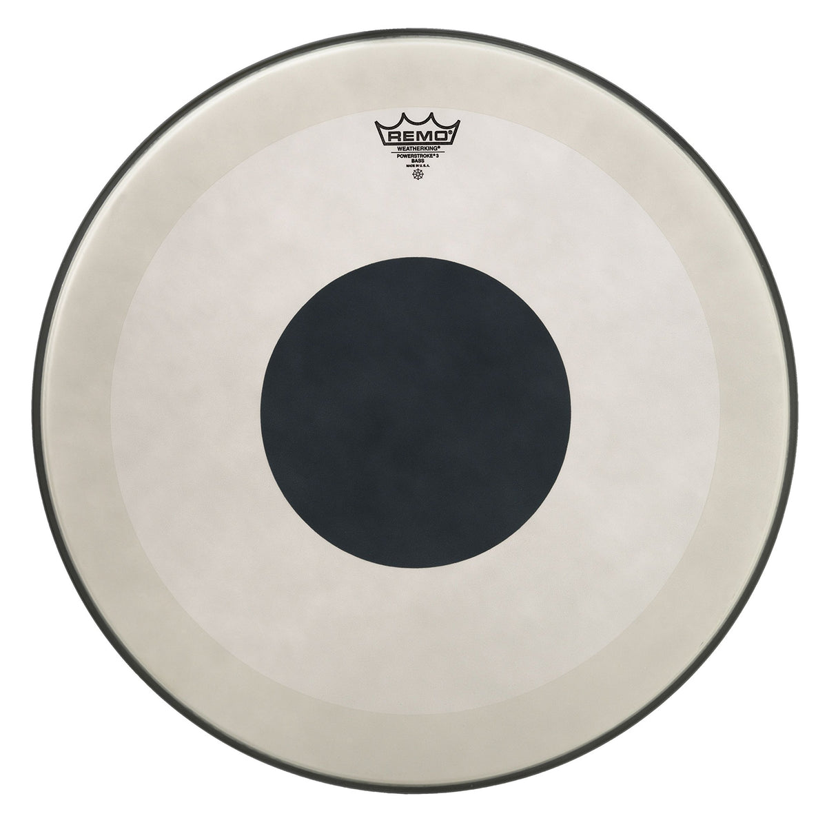Remo Powerstroke 3 Coated Bass Drum Head + Dot - 22"