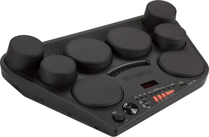 Yamaha DD-75 Black electronic drum pad with multiple drum heads and Yamaha branding on a white background