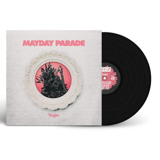 Mayday Parade - Sugar VinylVinyl record with 'Mayday Parade' album cover on a white background