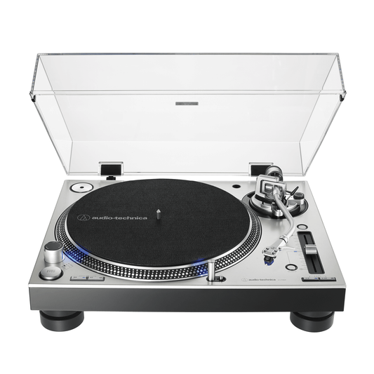Audio-Technica AT-LP140XPBK Professional Direct Drive Manual Turntable - Silver