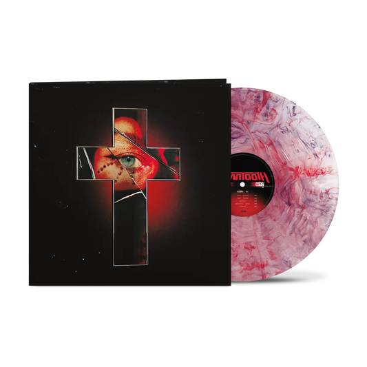 Beartooth - Pure Ecstasy (Black Widow) Vinyl Vinyl record with a black cover featuring a red cross and eye design.