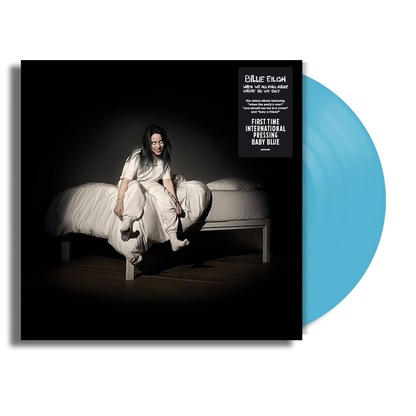 Billie Eilish - WHEN WE ALL FALL ASLEEP, WHERE DO WE GO? (Limited Edition Baby Blue) Vinyl Open