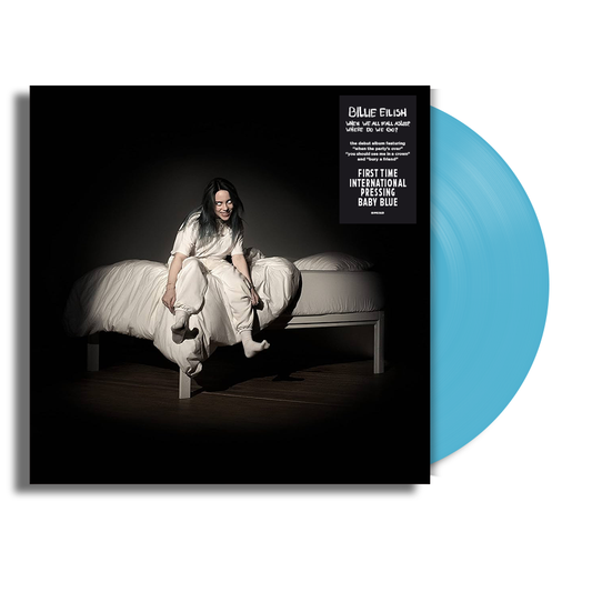 Billie Eilish - WHEN WE ALL FALL ASLEEP, WHERE DO WE GO? (Limited Edition Baby Blue) Vinyl Open