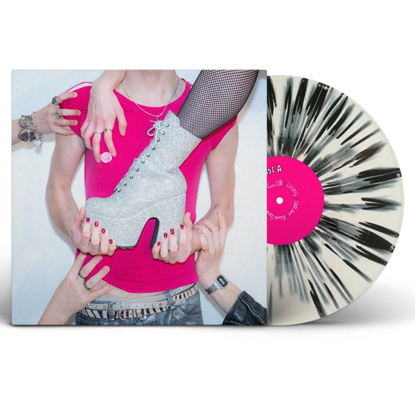 SLAG Vinyl record with a colorful sleeve featuring a person holding a pink and gray object, and 'Wax and Beans' branding.