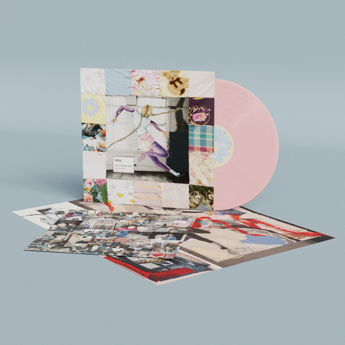 PISS - you made me / skin on linen (Baby Pink) Vinyl
