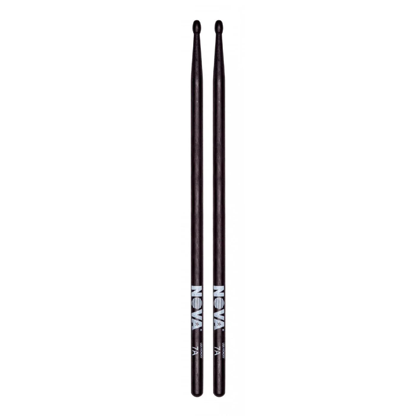 Vic Firth Nova Wood Tip 7A Drumsticks - Black