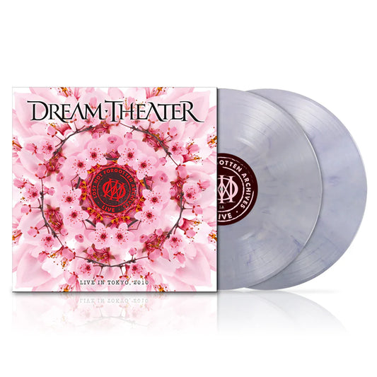 Dream Theater Vinyl album with cherry blossom design and Dream Theater branding