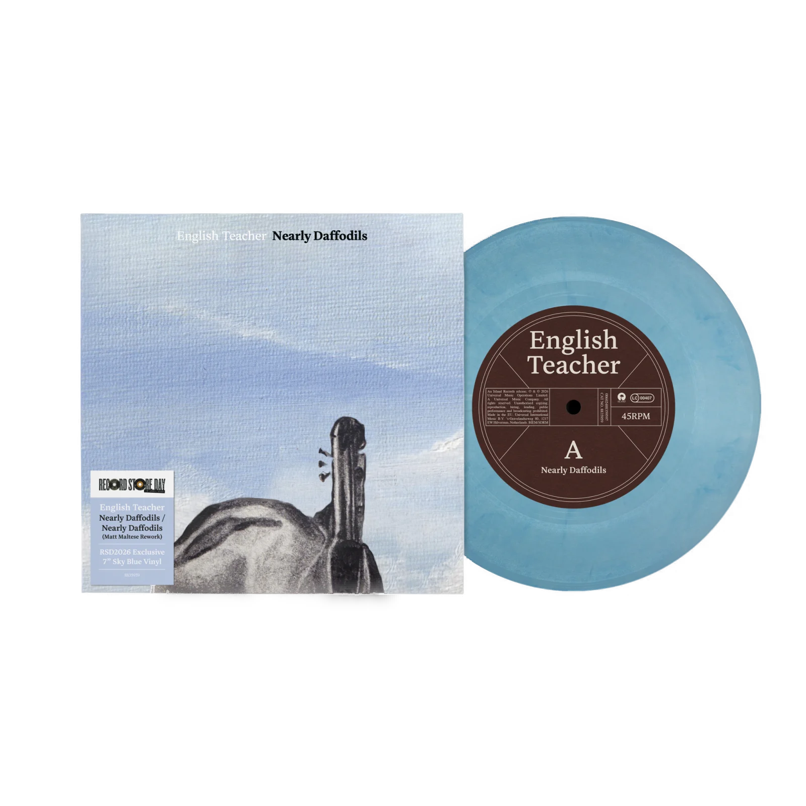 English Teacher - Nearly Daffodils / Nearly Daffodils (Matt Maltese Rework) (Sky Blue) Vinyl RSD26 Open