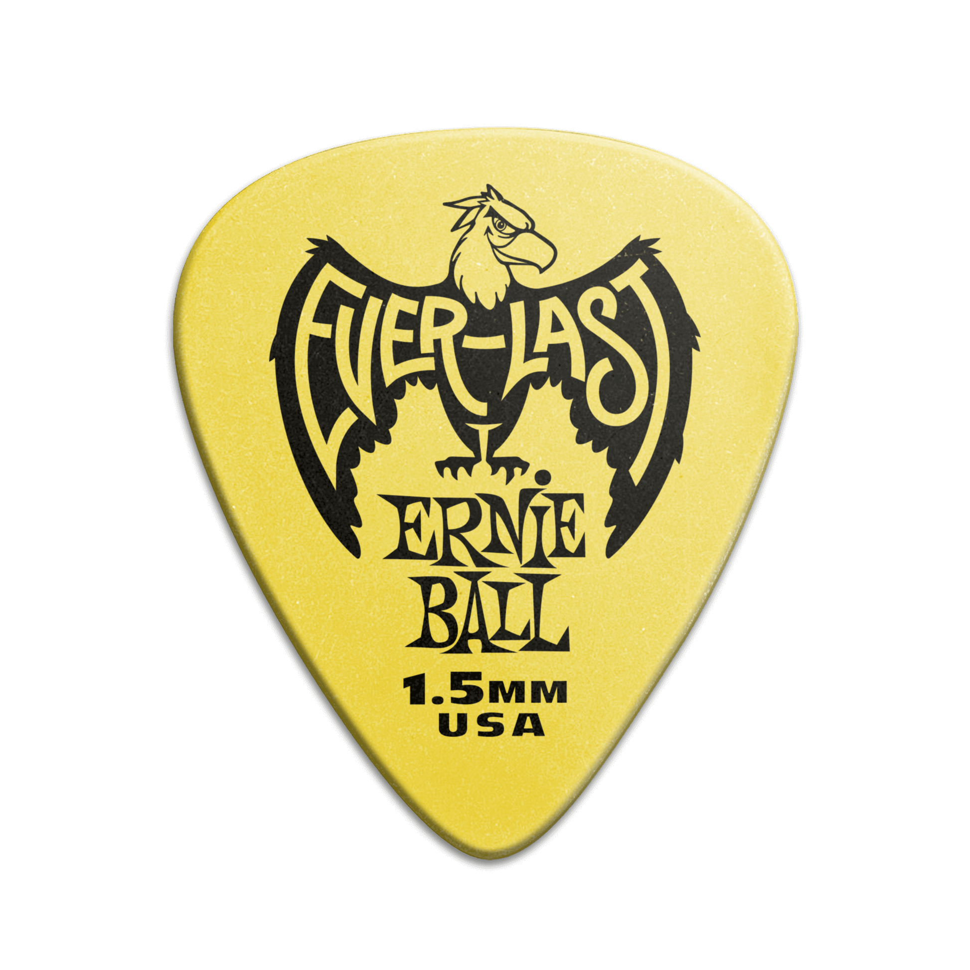 Ernie Ball Everlast Picks Yellow - 1.50mm (12 Pack) Close