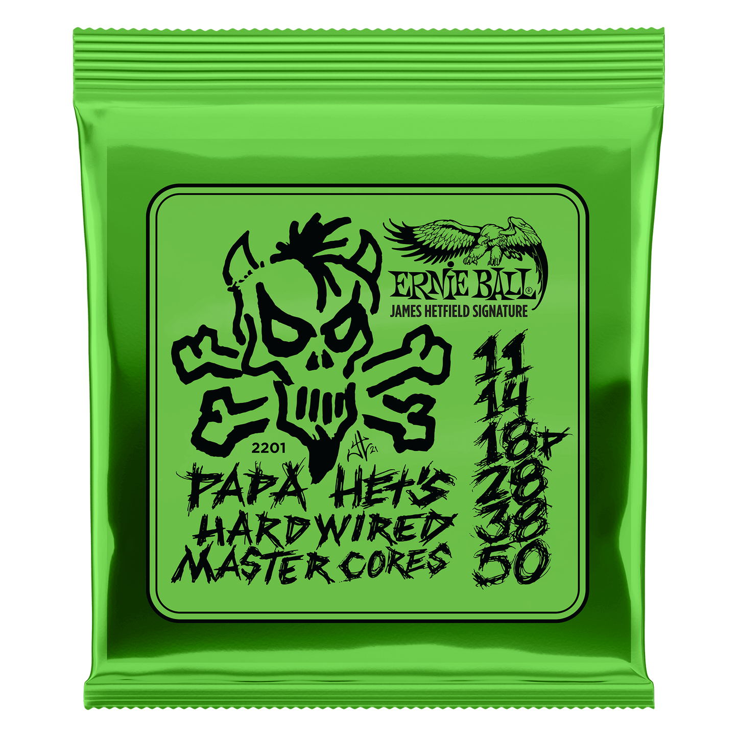 Ernie Ball Papa Hets Hardware Master Cores Strings - 11-50