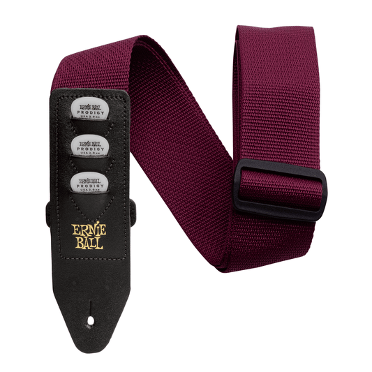 Ernie Ball Pickholder Strap - Burgundy