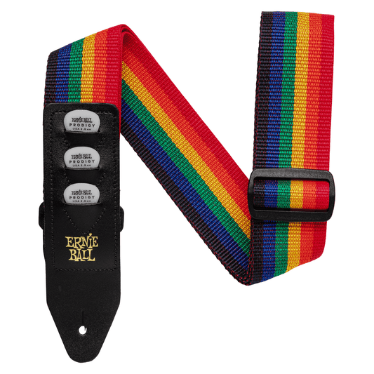 Ernie Ball Pickholder Strap - Rainbow