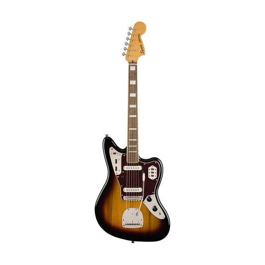 Squier Classic Vibe 70s Jaguar Electric - 3-Tone Sunburst, Laurel Fretboard
