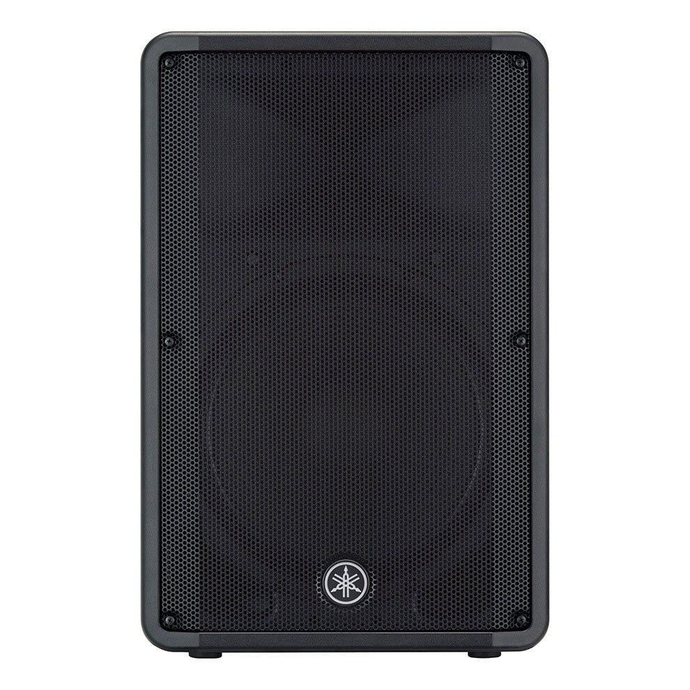 Yamaha DBR15 Black speaker with Yamaha logo on a white background