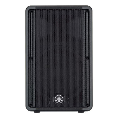 Yamaha DBR12 Black speaker with a brand logo on a white background
