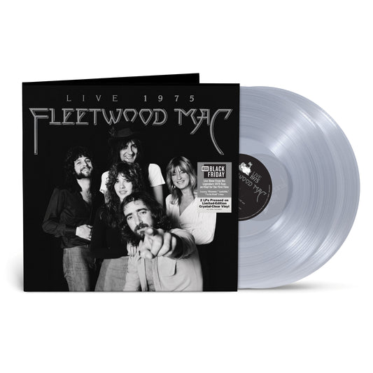 Fleetwood Mac - Fleetwood Mac Live 1975 Fleetwood Mac vinyl record with black and white photo of band members on the cover