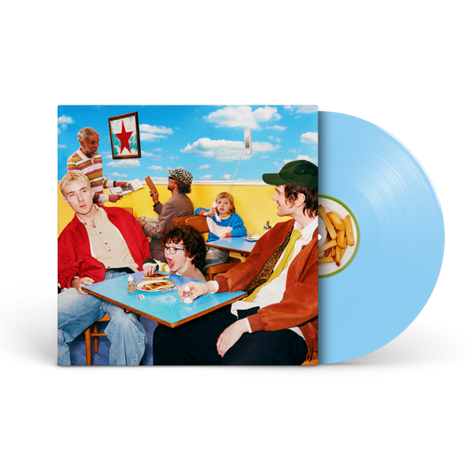 Good Neighbours - Blue Sky Mentality Vinyl record with a colourful cover featuring people at a diner, on a white background.