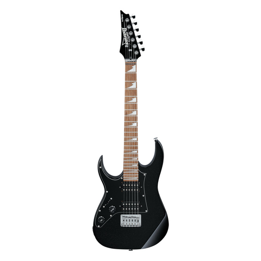 Ibanez GRGM21L Black electric guitar on a white background