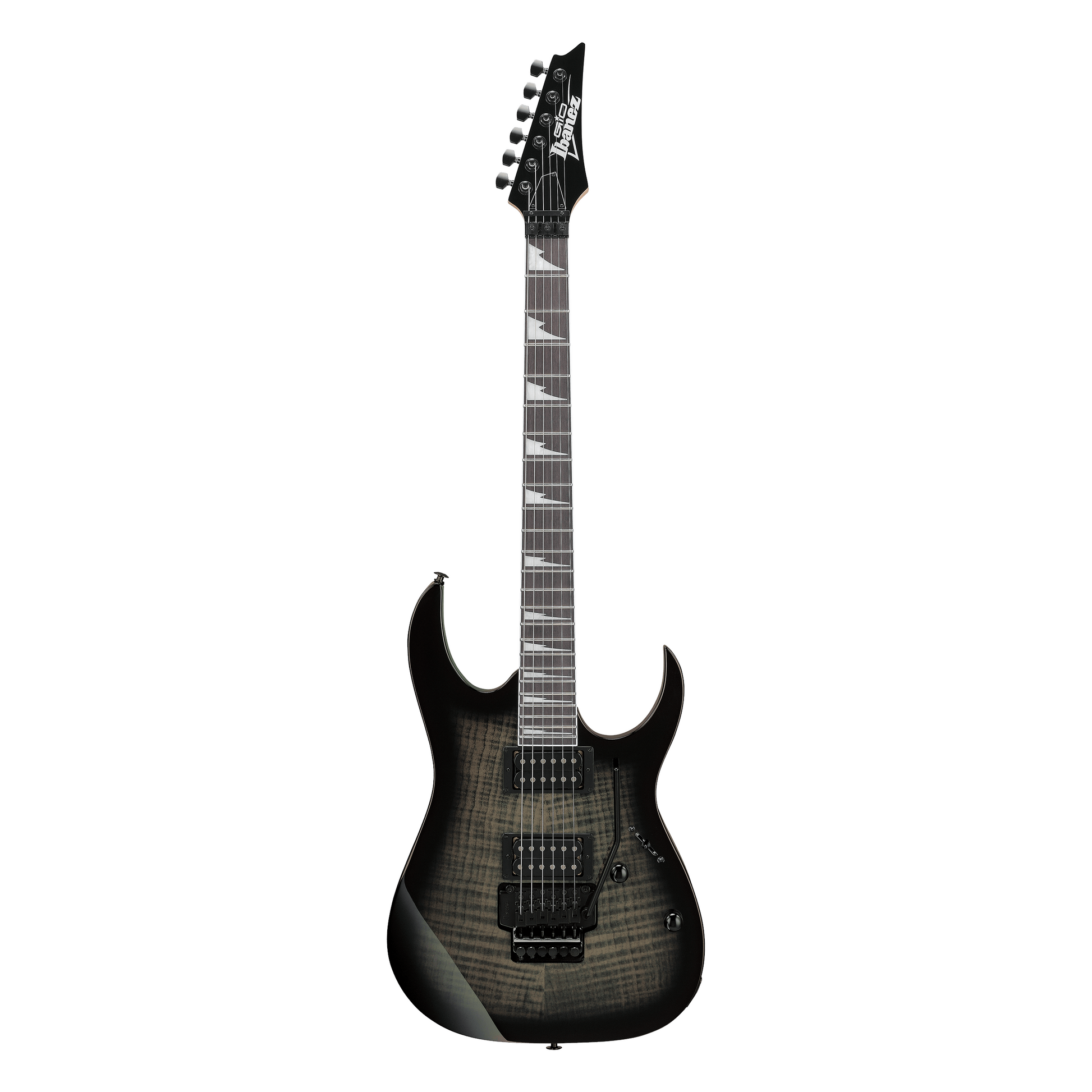 Ibanez GRG320FA-TKS Black electric guitar on a white background
