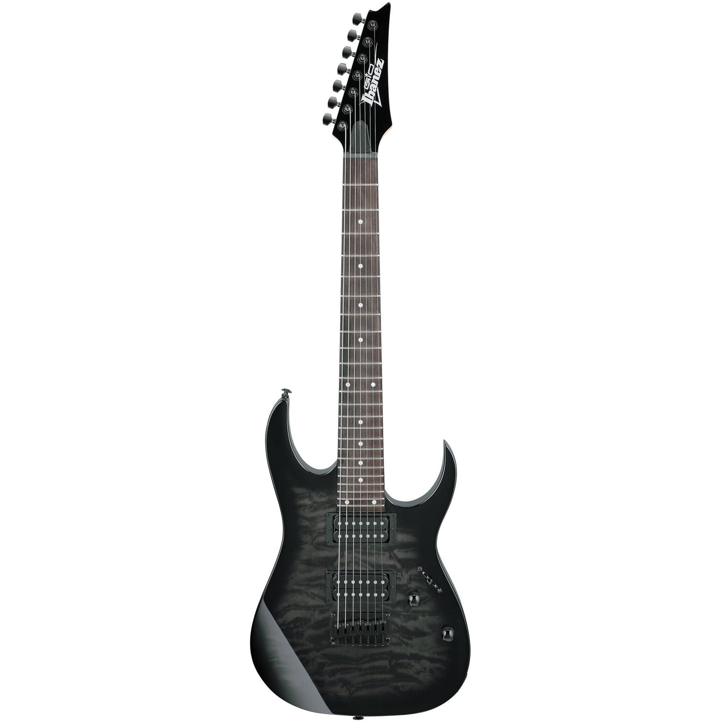 Ibanez GRG7221QA-TKS GIO 7-String Electric - Trans Black Sunburst