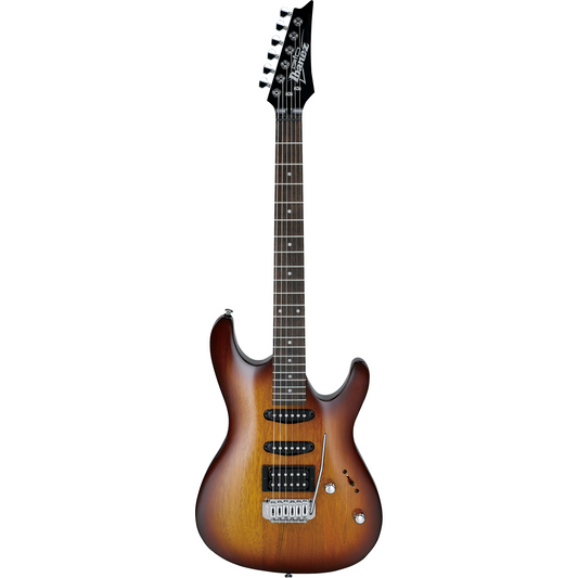 Ibanez GSA60-BS Electric guitar with a sunburst finish on a white background
