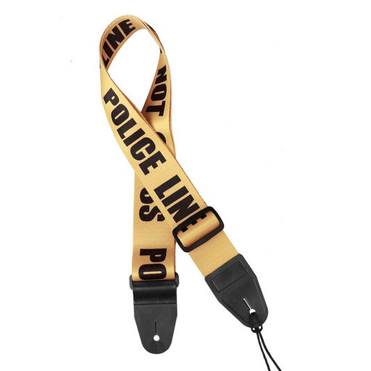 Gaucho GST-160-PO Icon Series Guitar Strap - Police Line (Do Not Cross)