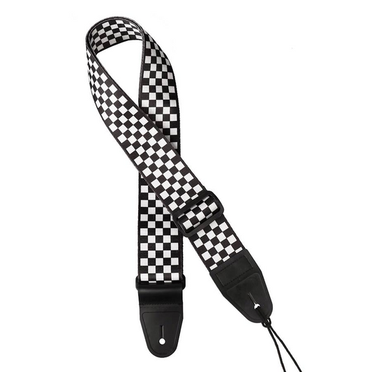 Gaucho GST-160-CH Icon Series Guitar Strap - Checkers Deck