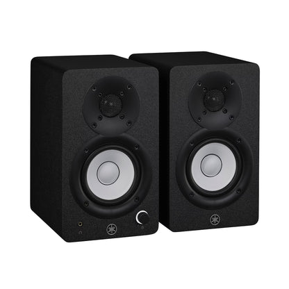 Yamaha HS3 Pair of black speakers on a white background
