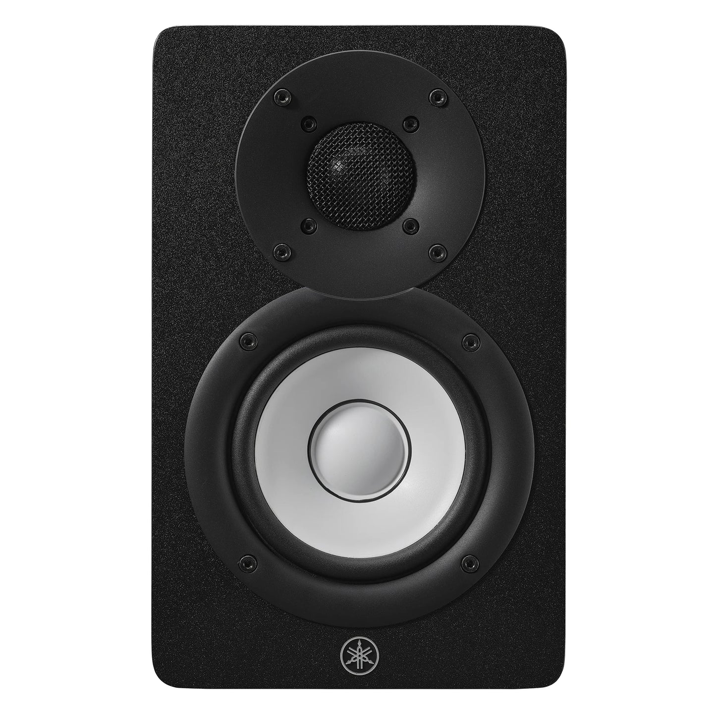 Yamaha HS4 Black speaker with visible brand logo on a white background