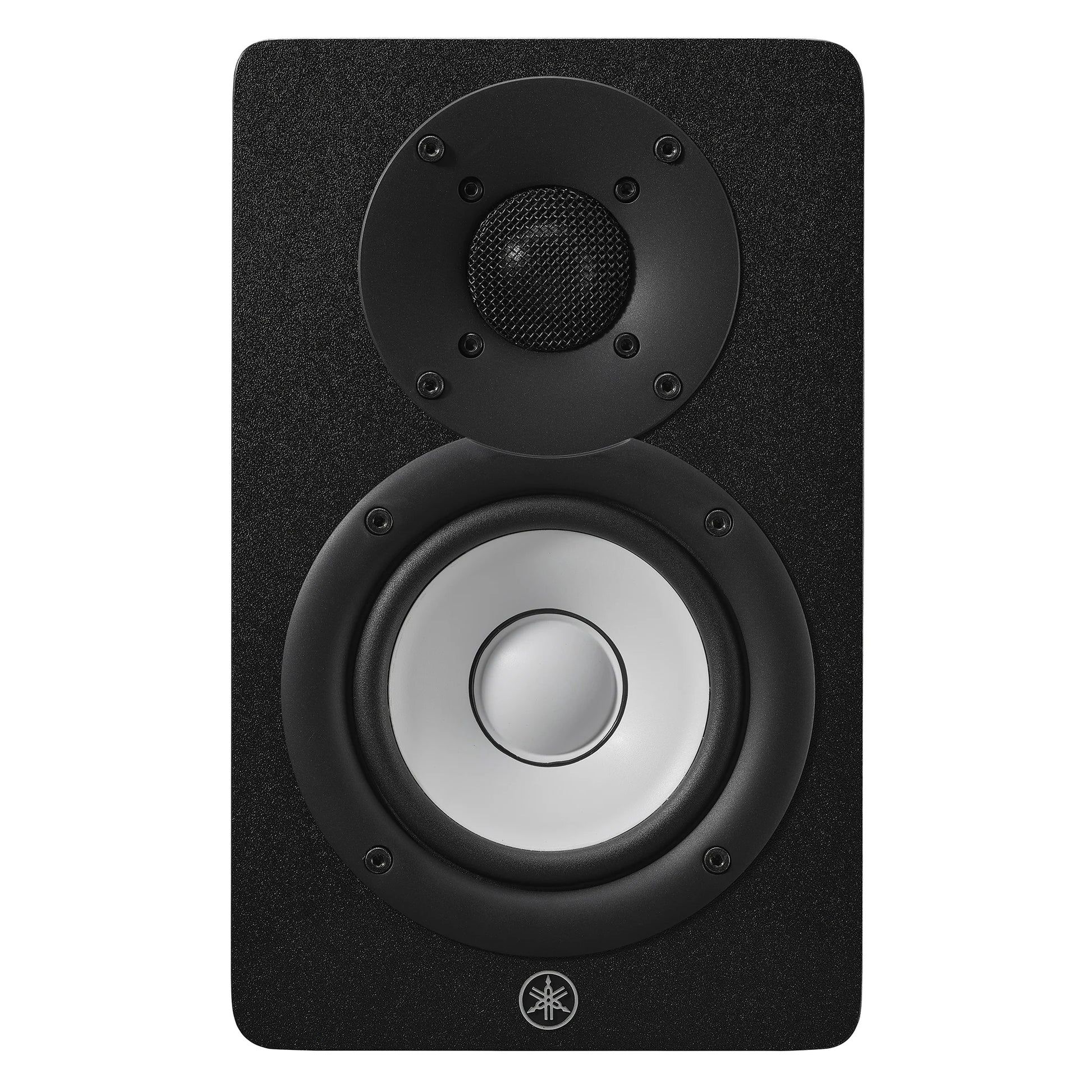Yamaha HS4 Black speaker with visible brand logo on a white background